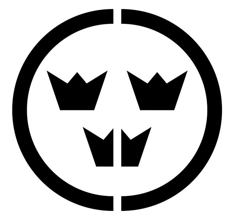 Dekal - Tre kronor delad