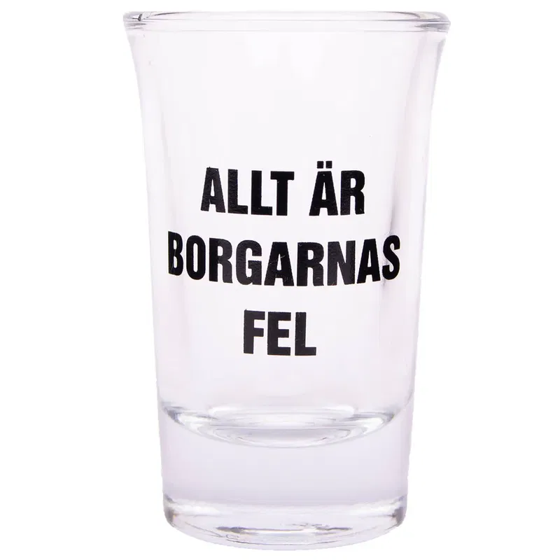 Snapsglas, mitt första shotglas