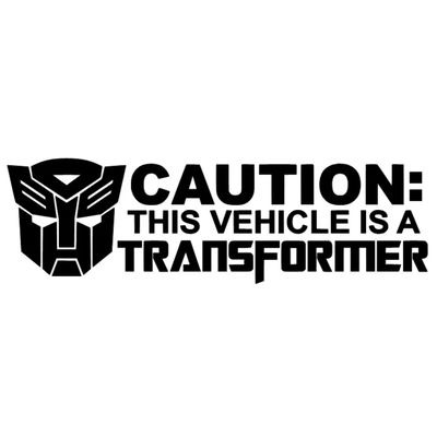 Dekal - CAUTION: TRANSFORMER