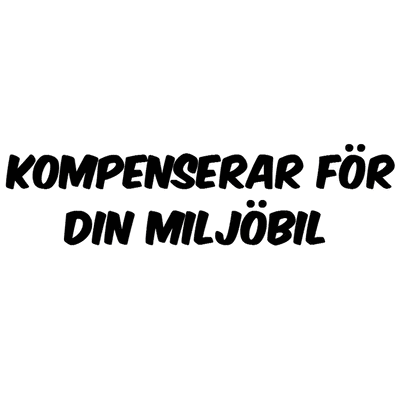 Dekal - KOMPENSERAR FÖR DIN MILJÖBIL