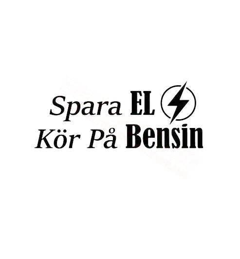 Dekal Spara El, Kör På Bensin