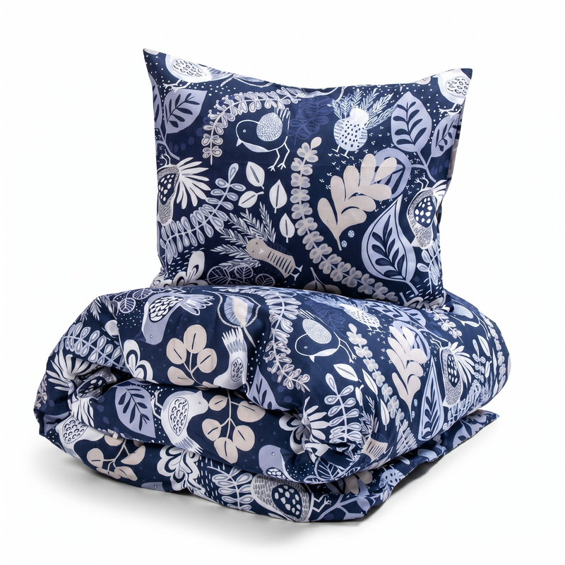 Stormhagen Marin Satin Bäddset Enkeltäcke 150x210 Kosta Linnewäfveri