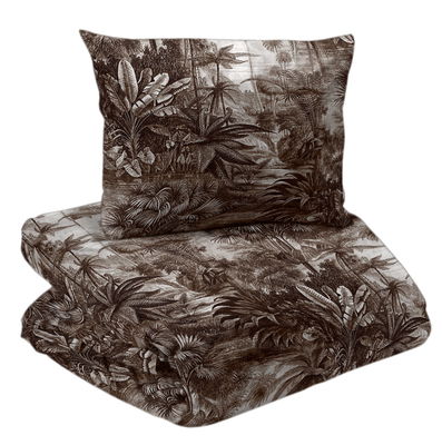 Jangala Brun Satin Påslakan Enkeltäcke 150x210