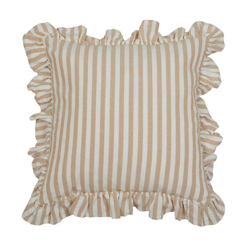 Svea Sand/Beige Randigt Kuddfodral 45x45 Fondaco
