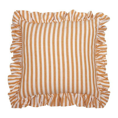 Svea Apelsin/Orange Randigt Kuddfodral 45x45 Fondaco