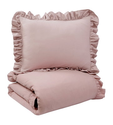 Romance Volang Rosa Bäddset Enkeltäcke 150x210 Redlunds