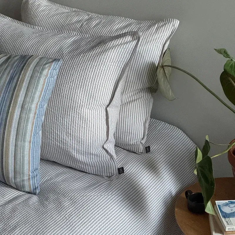 Örngott Bäckebölja Beige/Vit Randigt 50x60 Classic Textile 2QwiL3BnMq3fiea1742909470