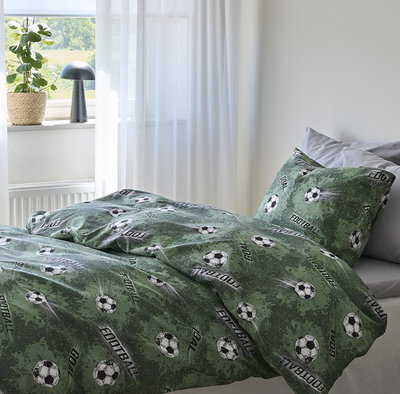 Fotboll Grön Bäddset Barn 150x210 Borganäs of Sweden