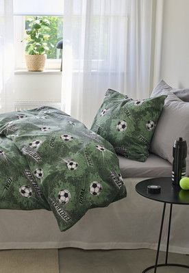 Fotboll Grön Bäddset Barn 150x210 Borganäs of Sweden