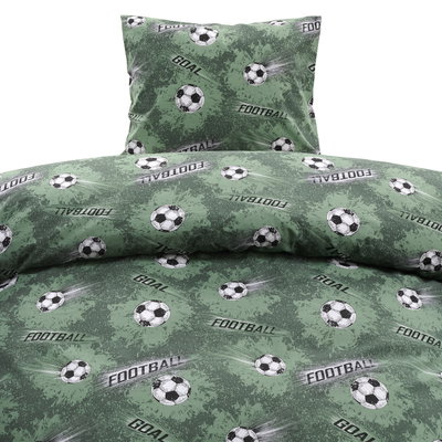 Fotboll Grön Bäddset Barn 150x210 Borganäs of Sweden