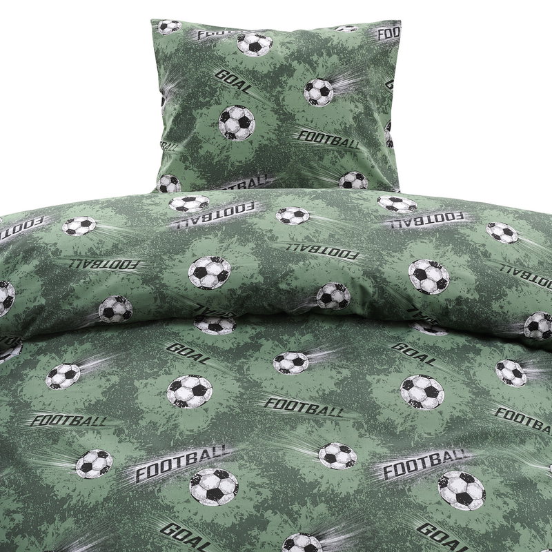 Fotboll Grön Bäddset Barn 150x210 Borganäs of Sweden