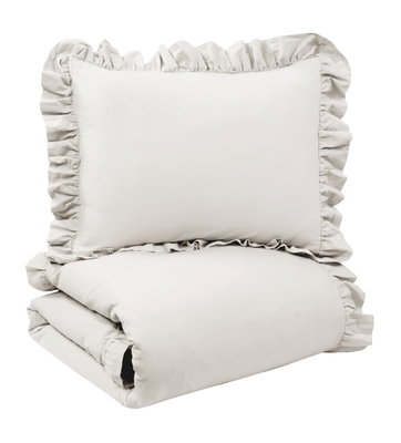 Romance Volang Vit Bäddset Enkeltäcke 150x210 Redlunds