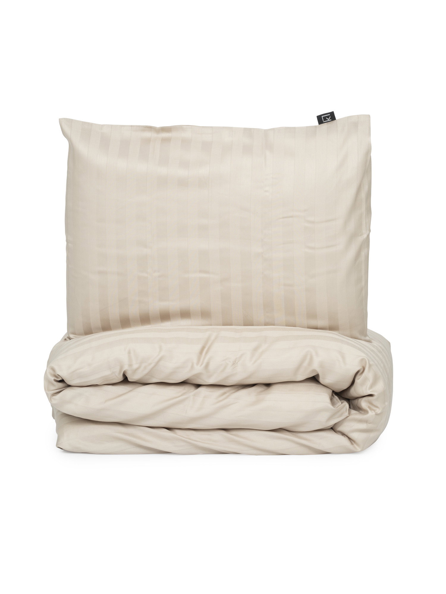 London Satin Sand Bäddset Enkeltäcke 150x210 Kosta Linnewäfveri