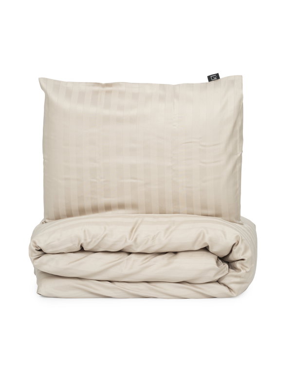 London Satin Sand Bäddset Enkeltäcke 150x210 Kosta Linnewäfveri