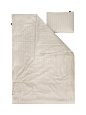 London Satin Sand Bäddset Enkeltäcke 150x210 Kosta Linnewäfveri