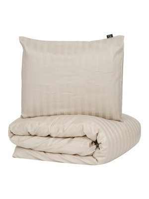 London Satin Sand Bäddset Enkeltäcke 150x210 Kosta Linnewäfveri