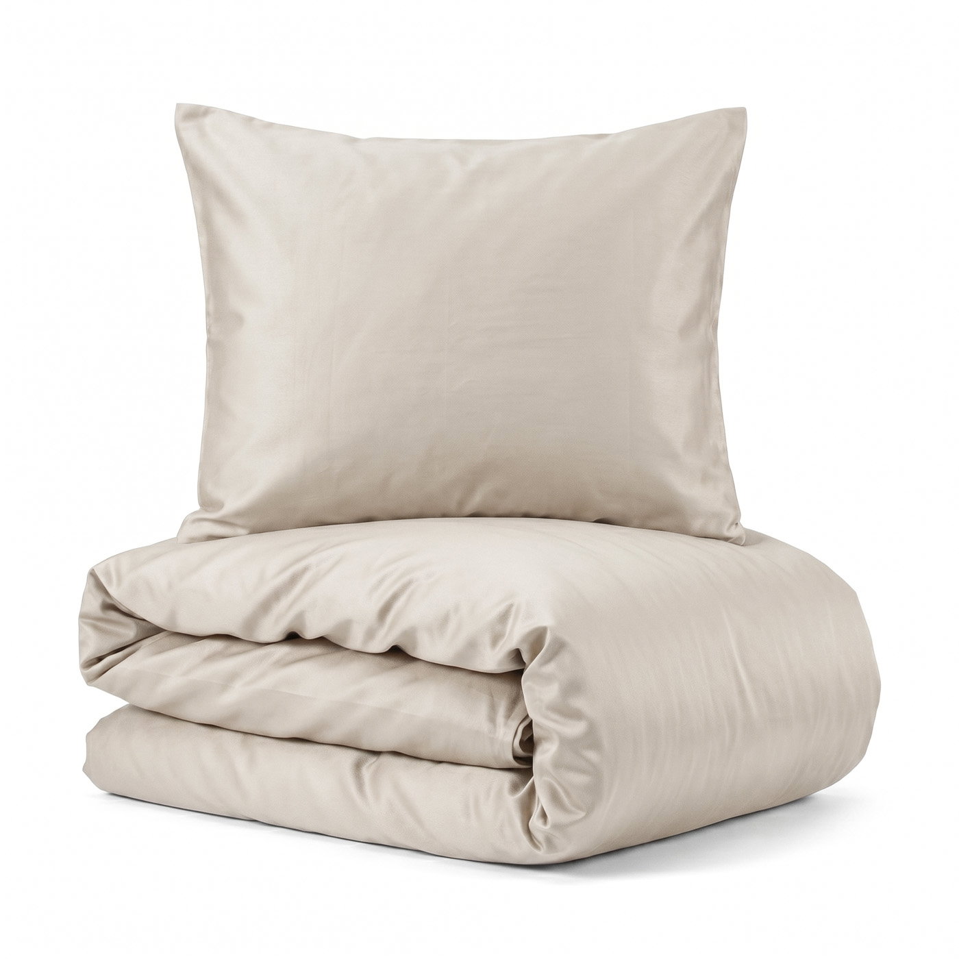 Bambu Bäddset Beige Dubbeltäcke 220x210 Björk