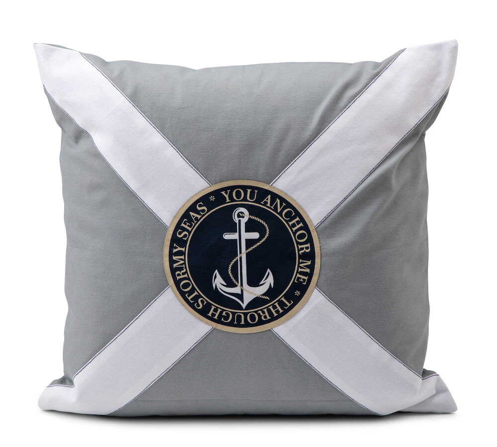 Vidar Grå Maritim Kuddfodral 50x50 Lord Nelson Victory