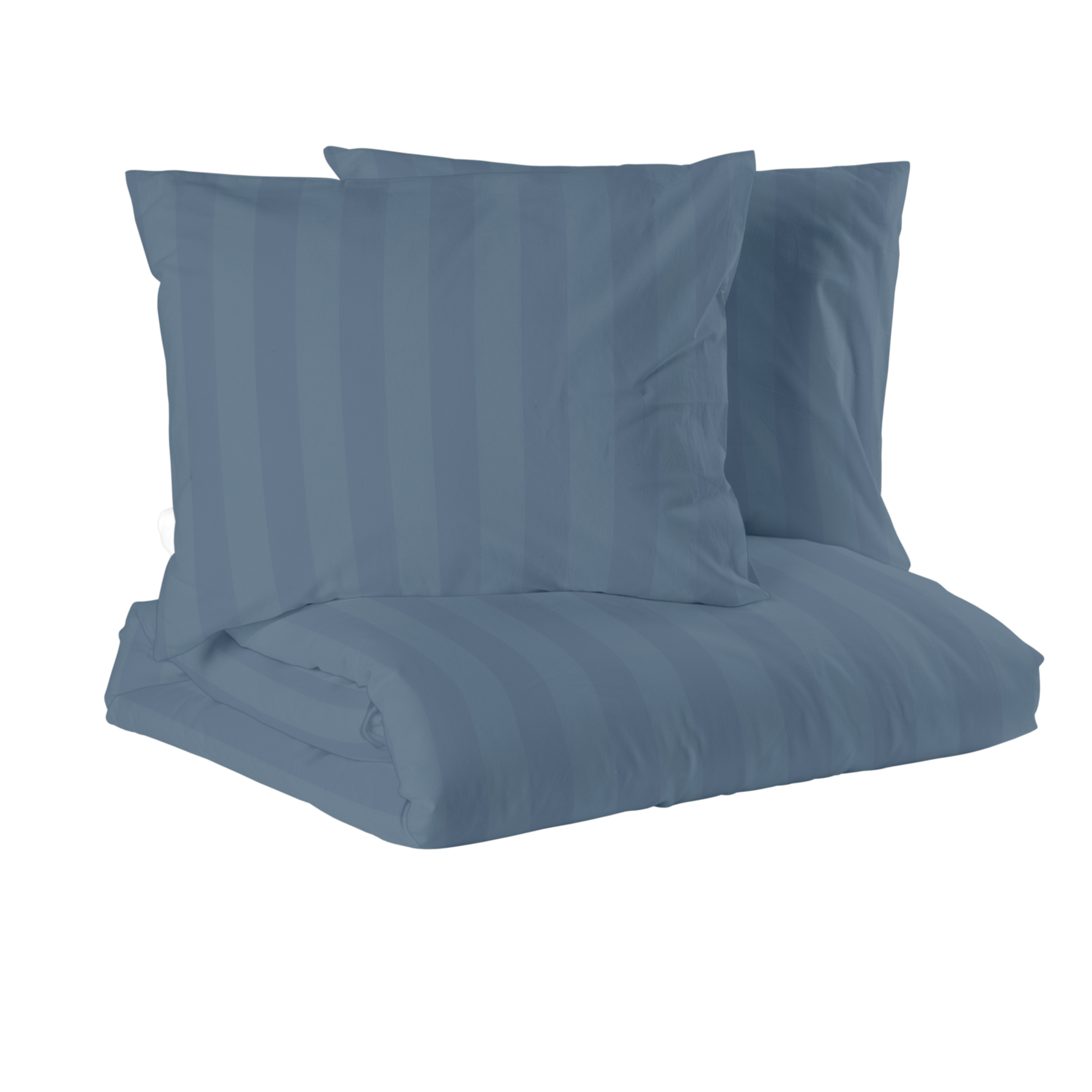 Hotell Mirage Bäddset Satin Blå Dubbeltäcke 220x210 Redlunds