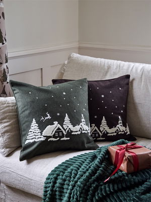 Julnatt Brun Kuddfodral 45x45 Redlunds