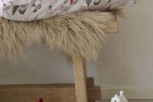 Fingal Svampar Vit Barn Bäddset Spjälsäng 100x130 Borganäs of Sweden