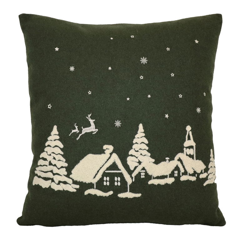 Julnatt Grön Kuddfodral 45x45 Redlunds