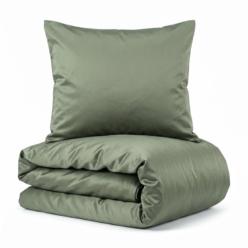 Bambu Bäddset Grön Enkeltäcke 150x210 Björk®