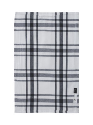 Kökshandduk Rutig Återvunnen Marinblå 40x60 Kosta Linnewäfveri