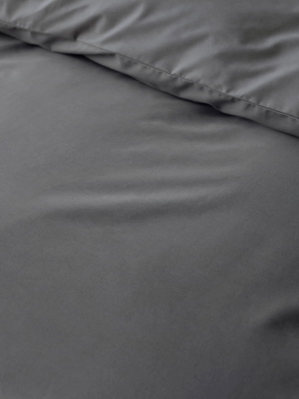 Egyptisk Bomull Påslakan zoom-in Antracit