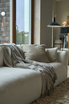 Pläd Vedhall Randig Beige 130x170 cm Lord Nelson