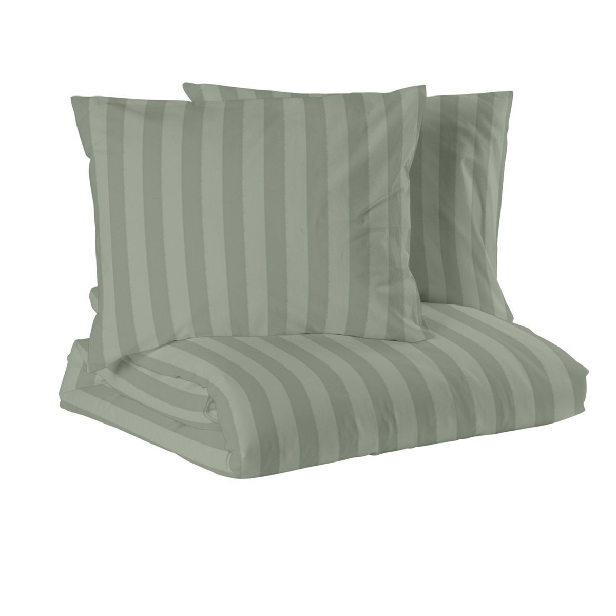 Hotell Mirage Bäddset Satin Grön Dubbeltäcke 220x210 Redlunds