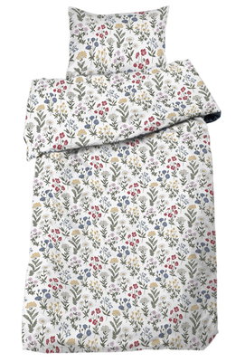 Meadow Multi Blommigt Bäddset Enkeltäcke 150x210 Redlunds