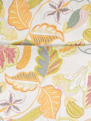 Brunnberg Satin Multi Blommor Bäddset Enkeltäcke 150x210 Kosta Linnewäfveri