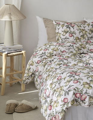 Äppellunden Multi Blommigt Bäddset Enkeltäcke 150x210 Borganäs of Sweden