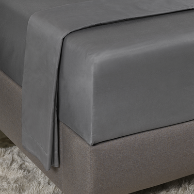 Underlakan Satin Grå Dubbelsäng 270x270 Tempur