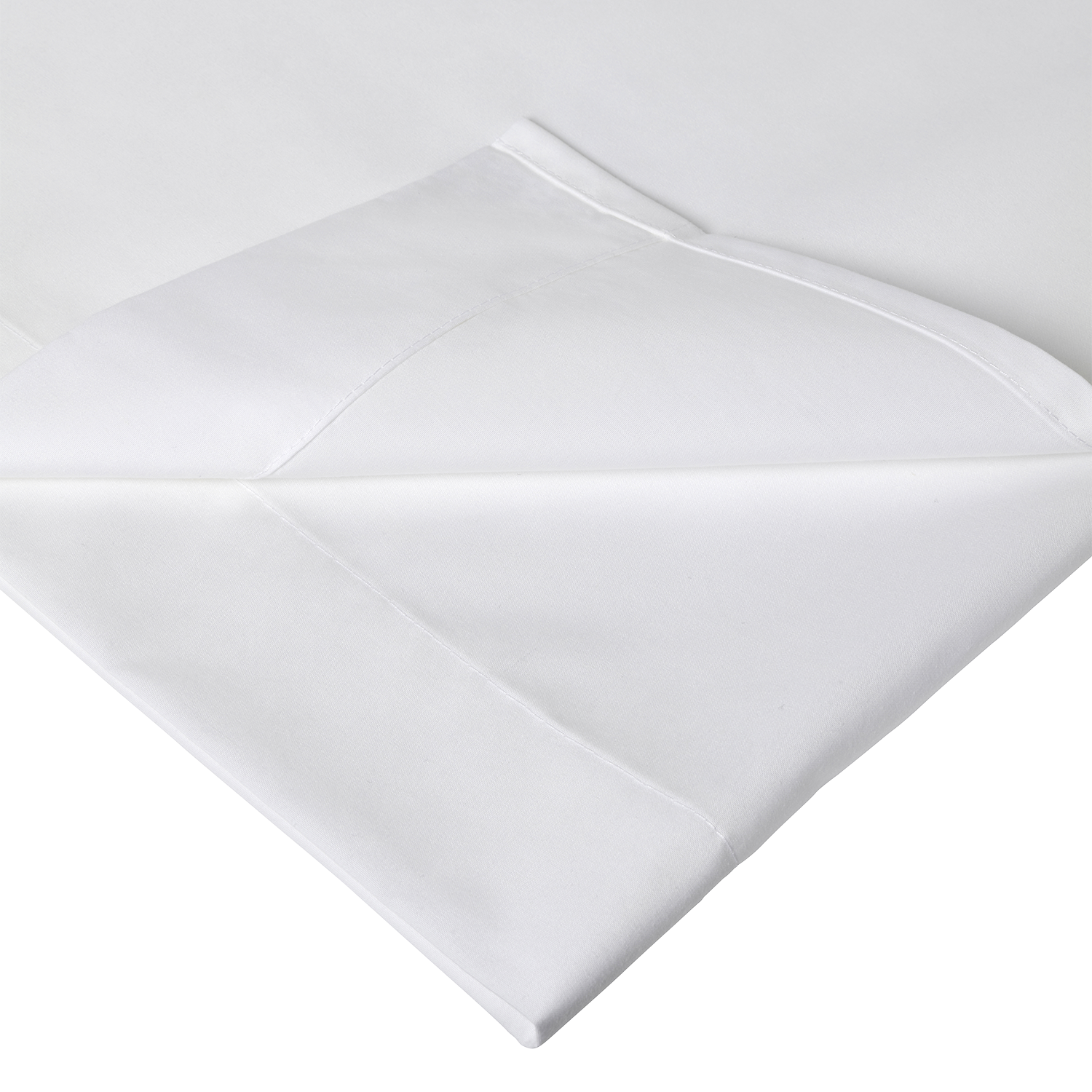 Underlakan Vit Egyptisk Bomull Percale Dubbelsäng 270x270 Tempur