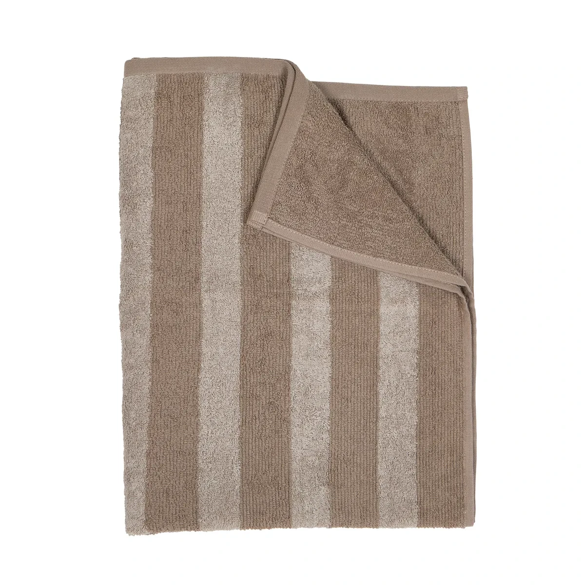 Stripe Frotté Beige Badrumshandduk Fondaco (70x140 cm)