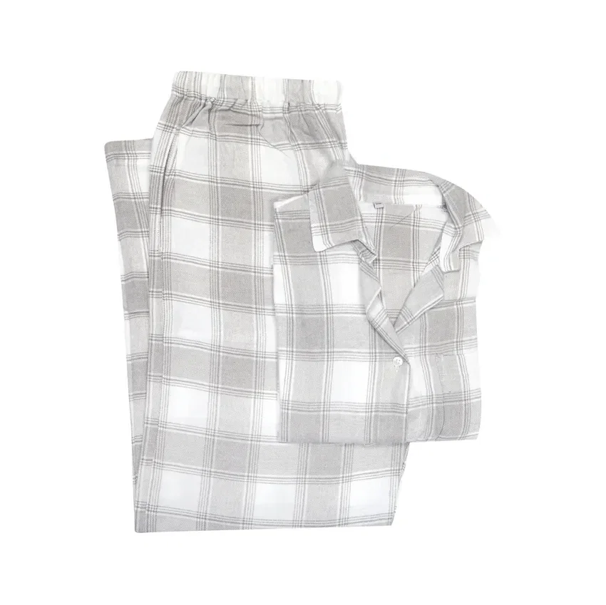 Pyjamas Abisko Grå/Vit Classic Textile (L)