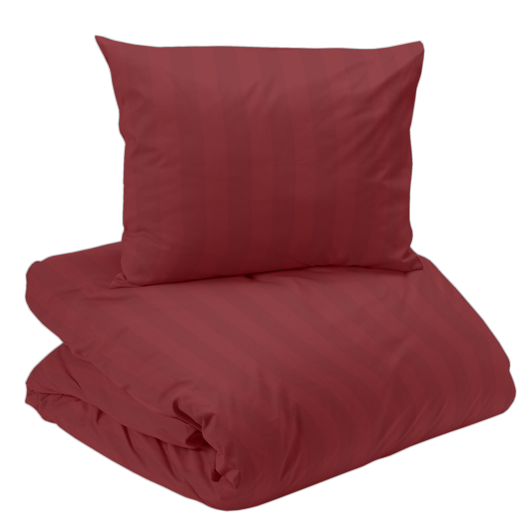 Hotell Mirage Bäddset Satin Julröd Enkeltäcke 150x210 Redlunds