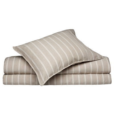 Luna Beige Påslakan Enkeltäcke 150x210
