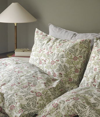Vera Grön Blommigt Bäddset Enkeltäcke 150x210 Borganäs of Sweden