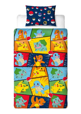 Pokemon Multi Barn Bäddset Enkeltäcke 150x210