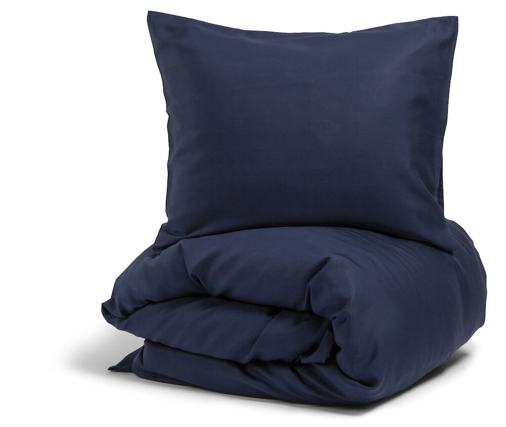 Nottingham Percale Lyocell Marin Bäddset Enkeltäcke 150x210 Kosta Linnewäfveri