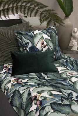 Tropical Grön Bäddset Enkeltäcke 150x210 Harmony