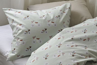 Plingeling Grön Bäddset Enkeltäcke 150x210 Borganäs of Sweden