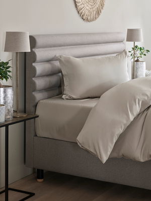 Bambu Påslakan Beige Enkeltäcke 150x210 Tempur