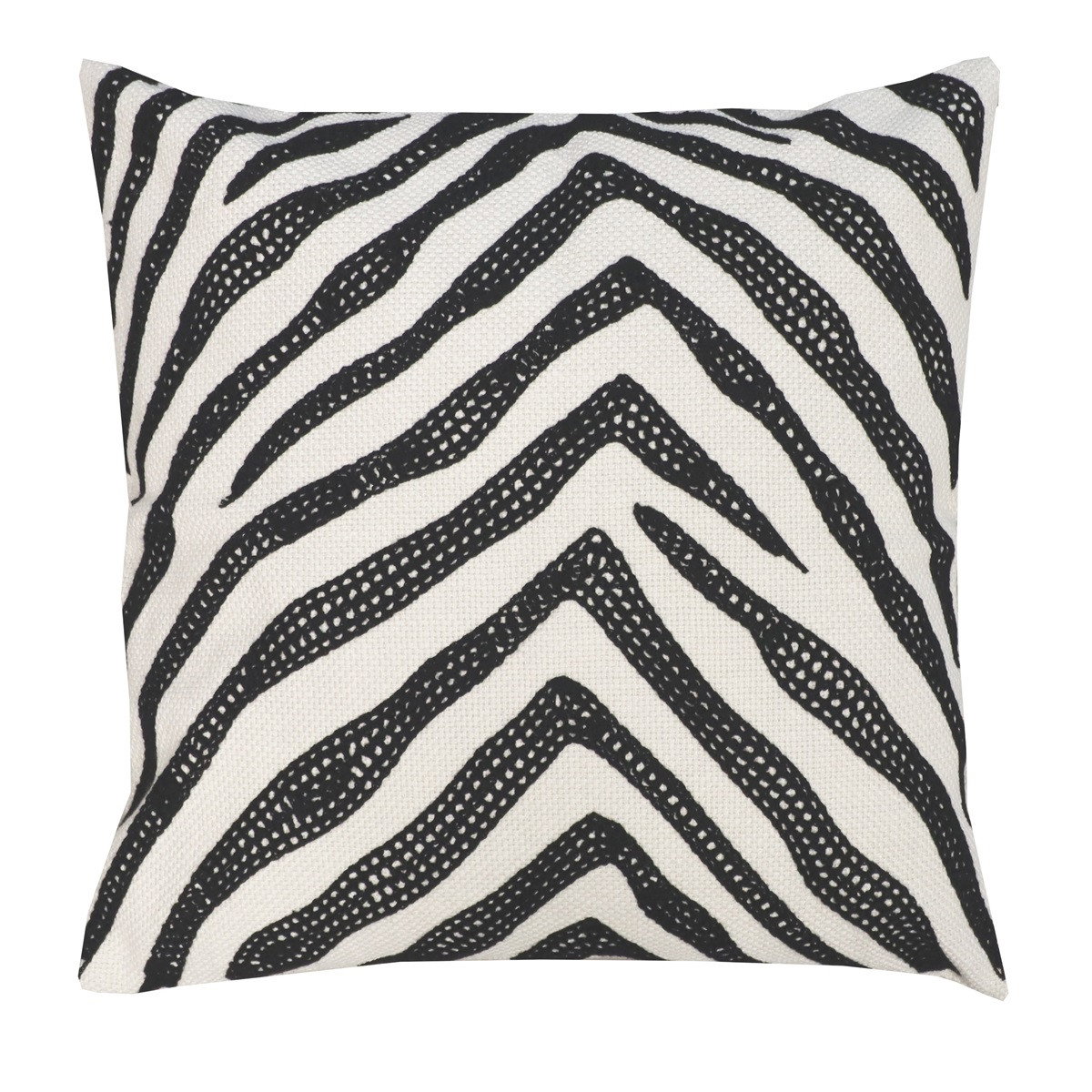 Hank Svart Zebra Kuddfodral 45x45 Redlunds