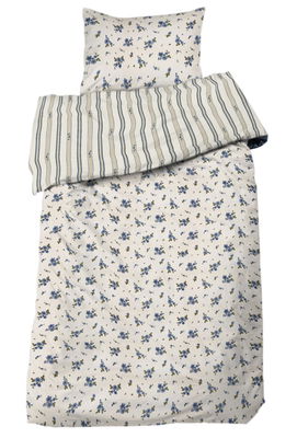 Stina Blå Blommor Bäckebölja Bäddset Enkeltäcke 150x210 Redlunds