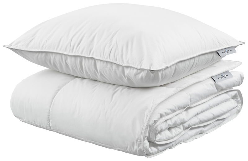 Paket Hotelltäcke & Hotellkudde 680g 150x200 + 650g 50x60 Borganäs of Sweden Paket Hotelltäcke & Hotellkudde 680g 150x200 + 650g 50x60 Borganäs of Sweden