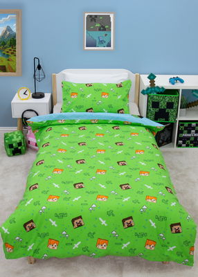 Minecraft Multi Barn Bäddset Enkeltäcke 150x210